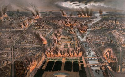 Brände in Paris, 24.-25. Mai 1871 von Michel Charles Fichot